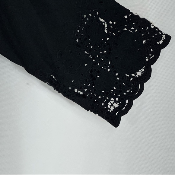 Soft Surroundings 1x Rayon Eyelet Top - Picture 6 of 8